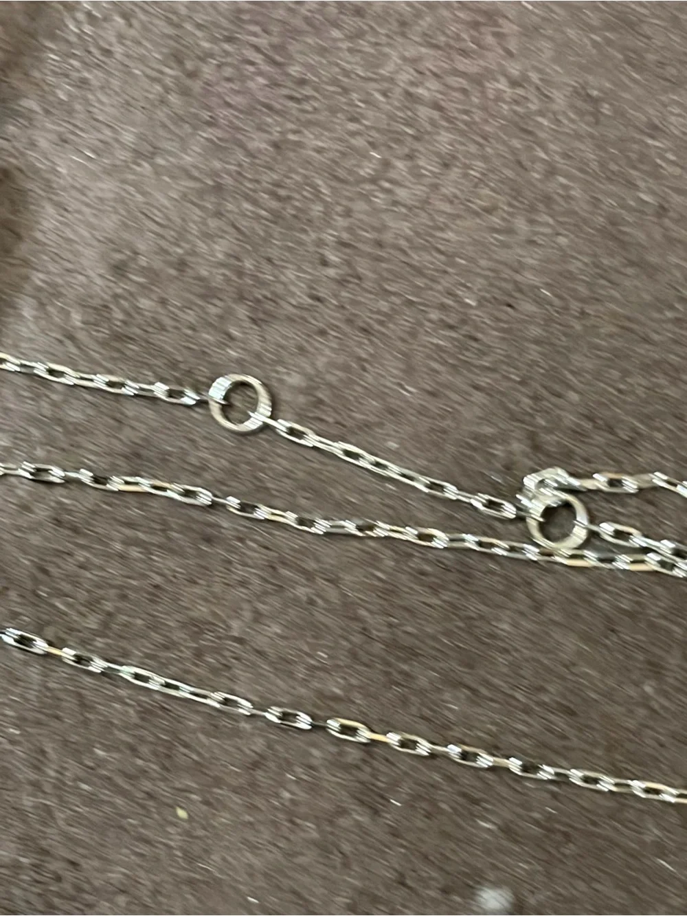 Tory Burch Moondance silver two layer  Crystal Logo pearl small Pendant Necklace